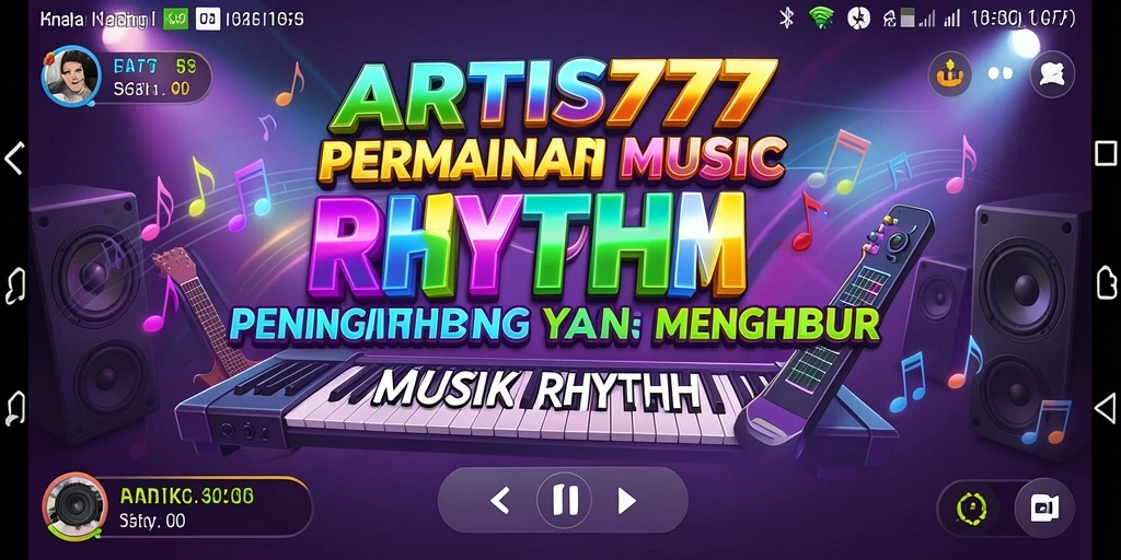 Tampilan menarik dari ARTIS777 dengan fungsi Musik Rhythm yang interaktif.