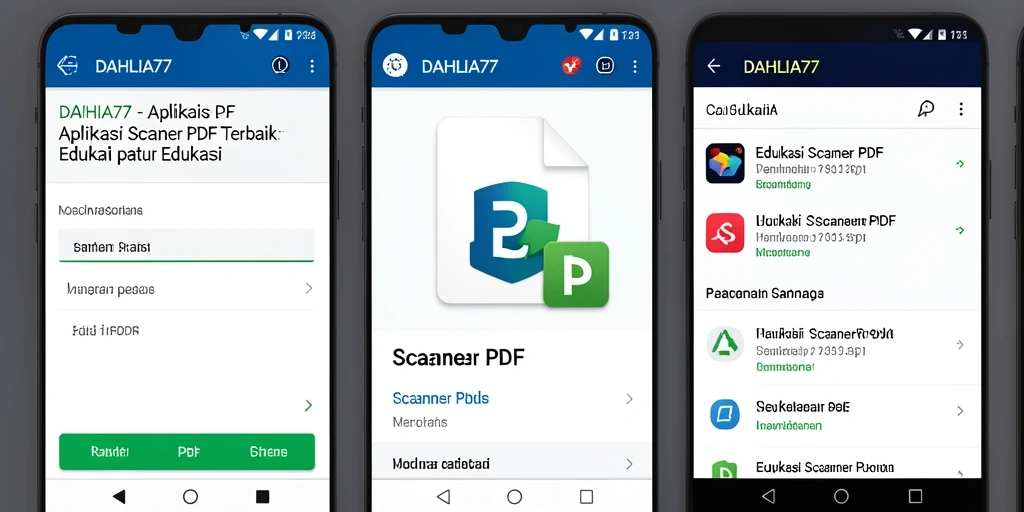 Tampilan antarmuka DAHLIA77 dengan fungsi pemindaian PDF yang mudah.
