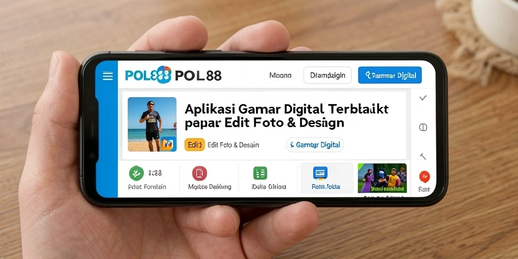 Antarmuka POL88 yang user-friendly untuk edit gambar digital.