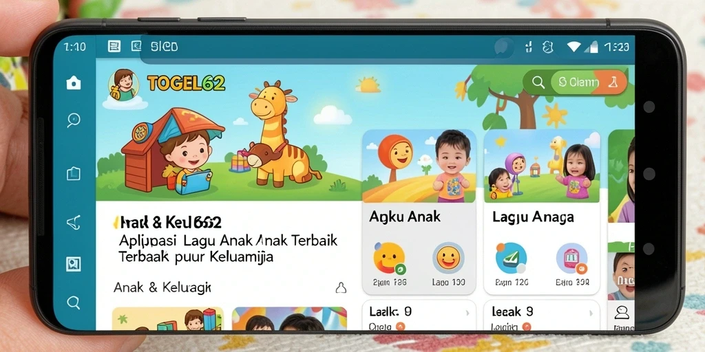 Antarmuka TOGEL62 yang ceria dan ramah anak untuk Lagu Anak.